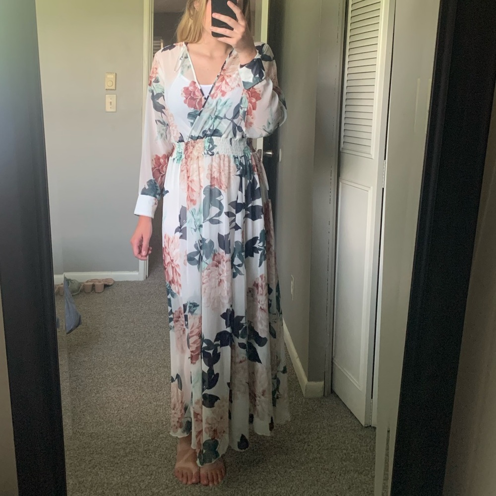 Long sleeve maxi dress